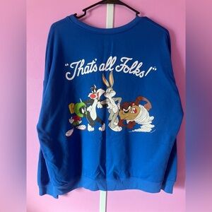 Looney Tunes Blue Graphic Sweatshirt